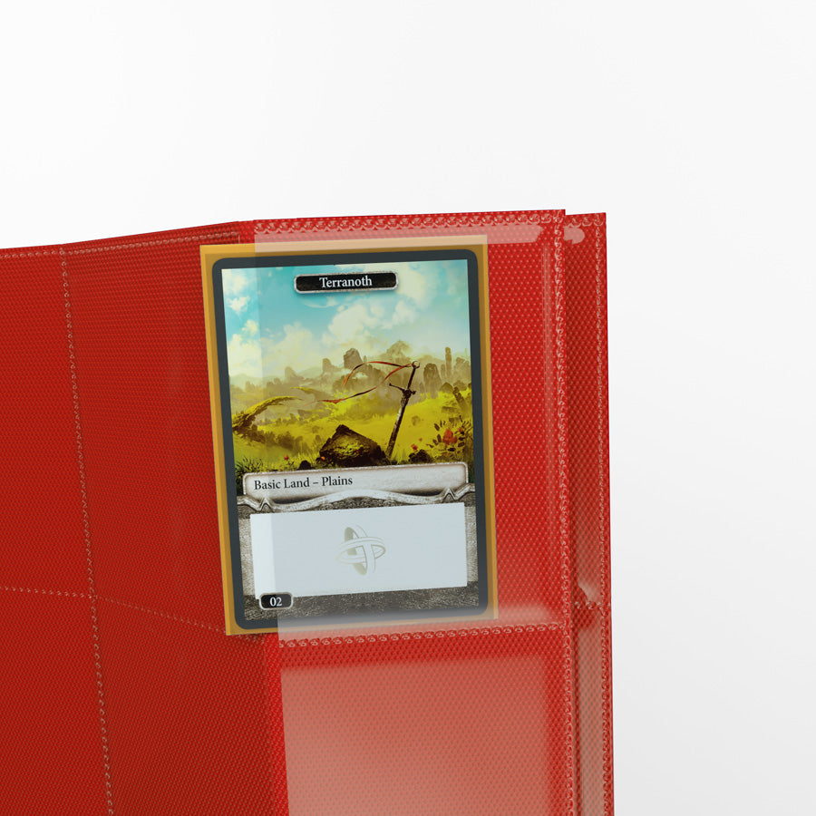 Gamegenic Pages - Red - 18-Pocket Side-Loading Standard-Size (10 Pages)