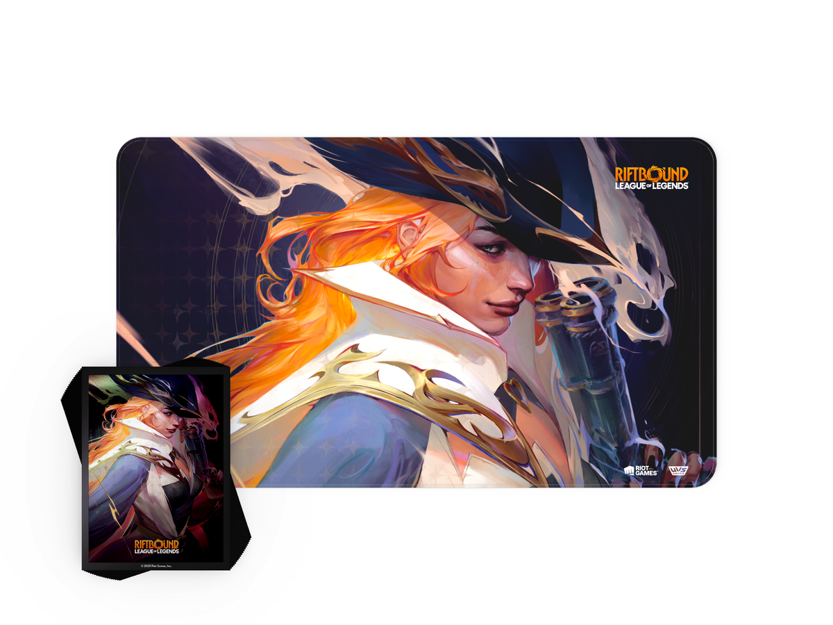 Riftbound League of Legends TCG: Playmat & Card Sleeves Combo - Miss Fortune