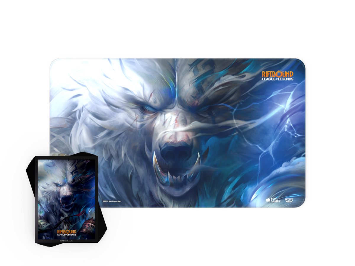 Riftbound League of Legends TCG: Playmat & Card Sleeves Combo - Volibear
