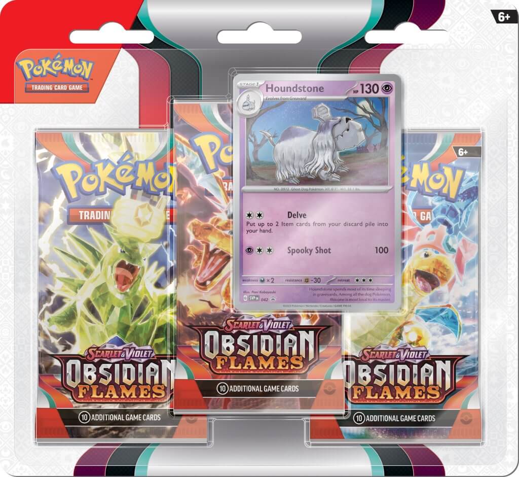 Pokemon TCG - Scarlet & Violet: Obsidian Flames (Three Booster Blister Pack)