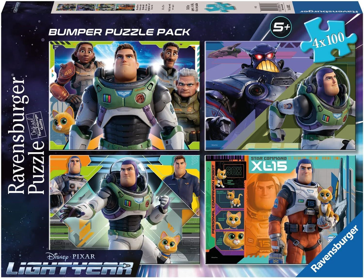 Disney Pixar Lightyear - Everything's Under Control 4x100pc Bumper Pack (Ravensburger Puzzle)