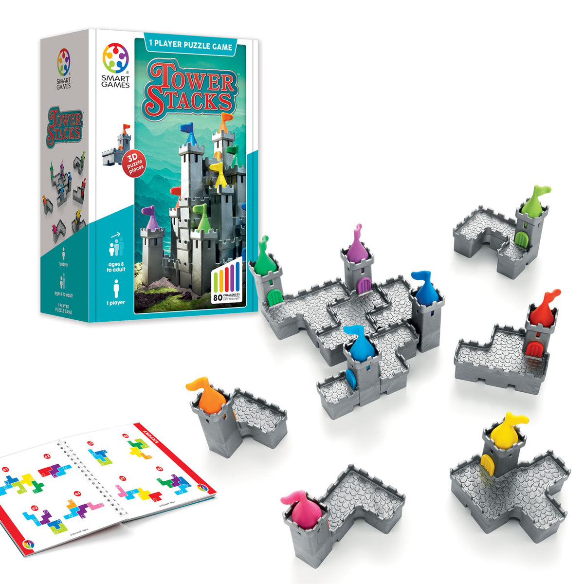 Tower Stacks (1 Player Puzzle Game)