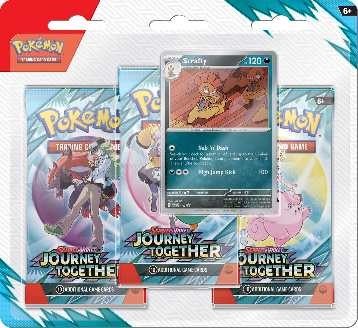 Pokemon TCG: Scarlet & Violet- Journey Together (Three Booster Blister Pack)