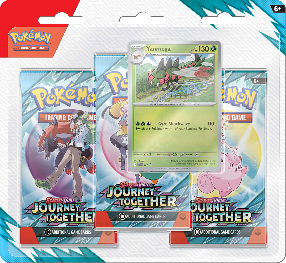 Pokemon TCG: Scarlet & Violet- Journey Together (Three Booster Blister Pack)