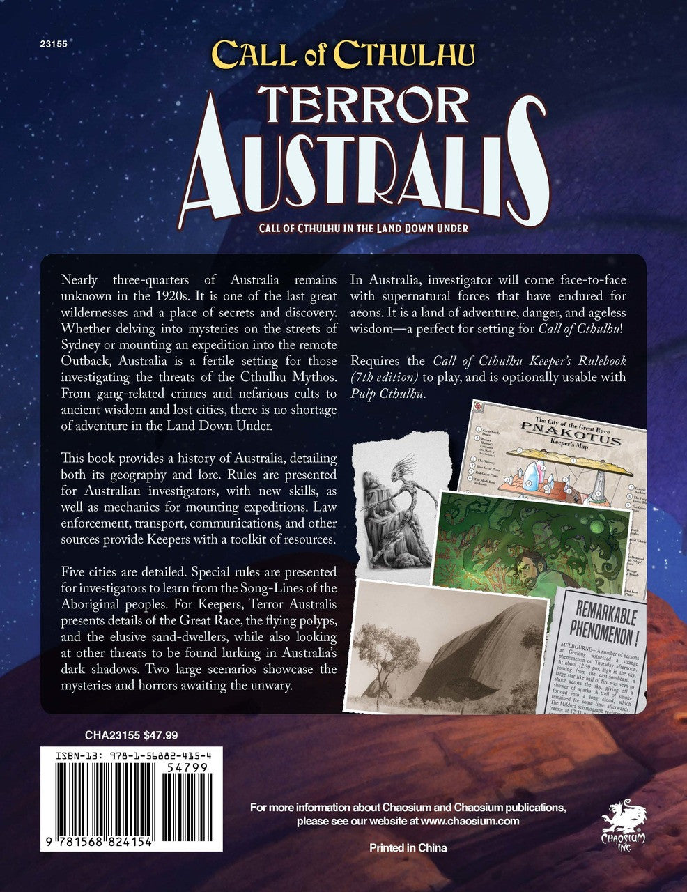 Call of Cthulhu: Terror Australis (2nd Ed)