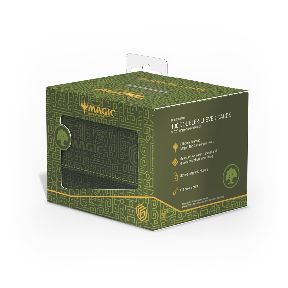 Ultimate Guard: XenoSkin Sidewinder 100+ Deck Box - Mana Symbol: Green (MTG: Avatar)