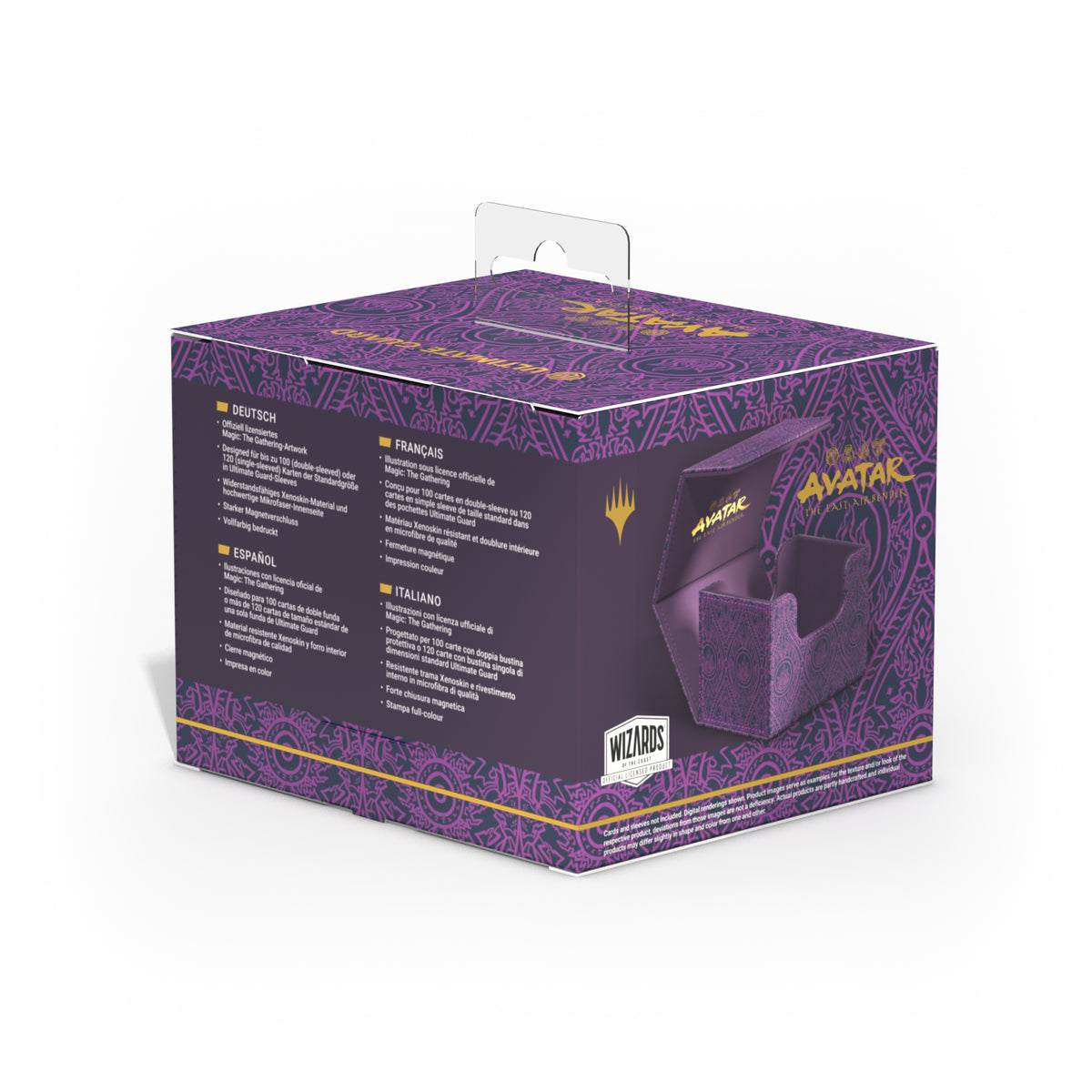 Ultimate Guard: XenoSkin Sidewinder 100+ Deck Box - Mana Symbol: Black (MTG: Avatar)