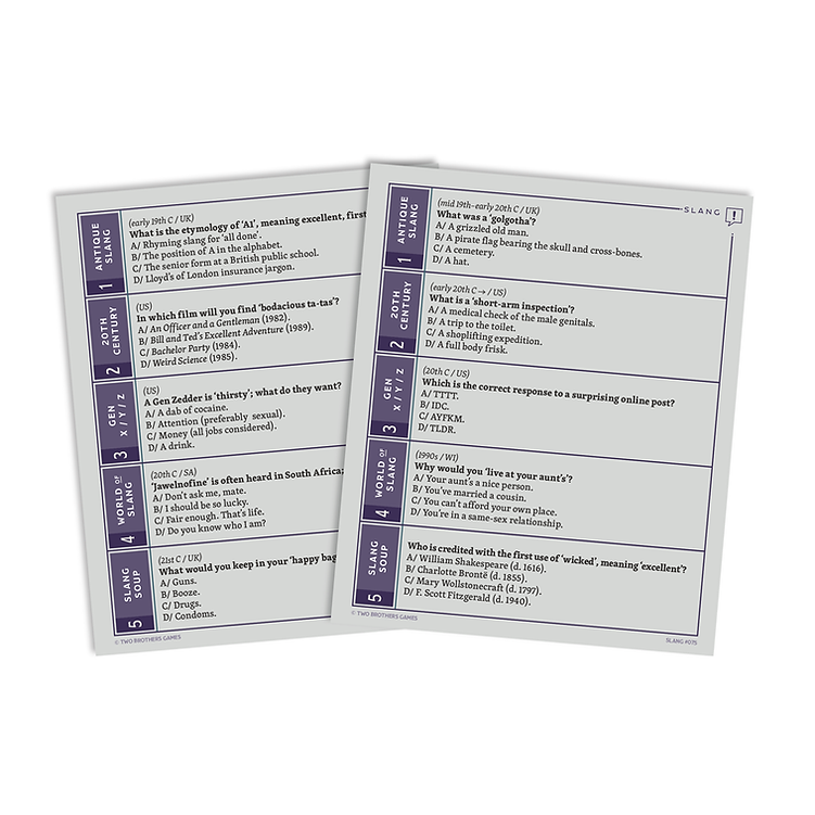 League of the Lexicon - Slang Expansion