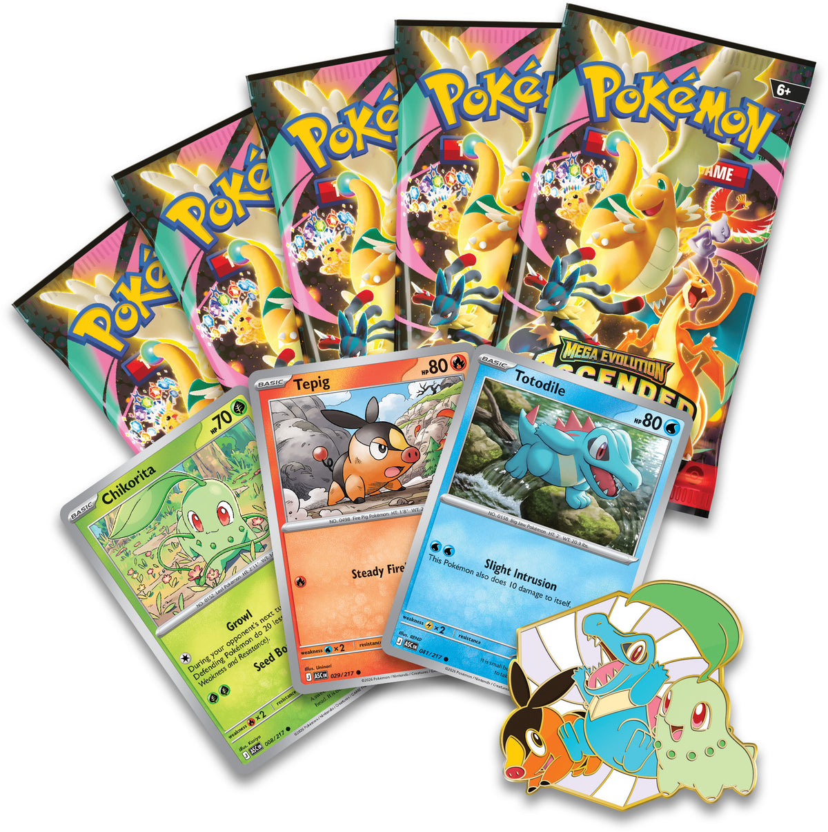 Pokemon TCG: Mega Evolution—Ascended Heroes - First Partners Deluxe Pin Collection