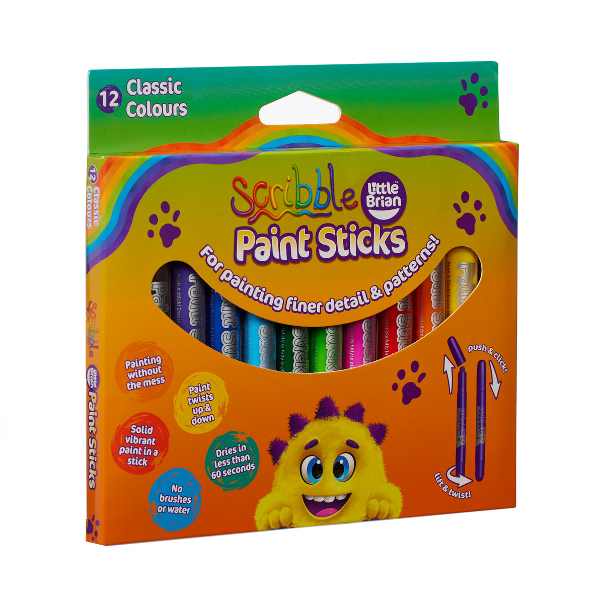Little Brian Scribble Paint Sticks 12pk