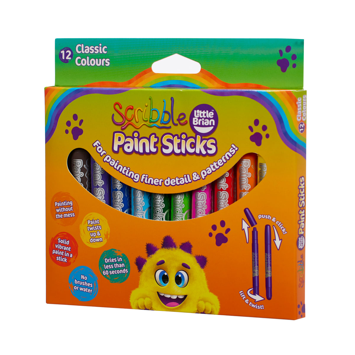 Little Brian Scribble Paint Sticks 12pk