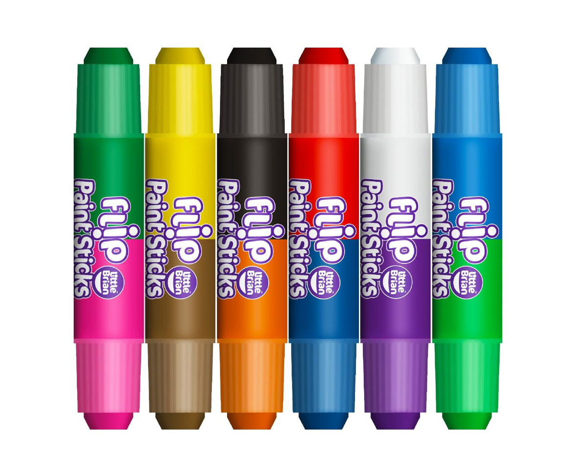 Little Brian Flip Paint Sticks 6pk