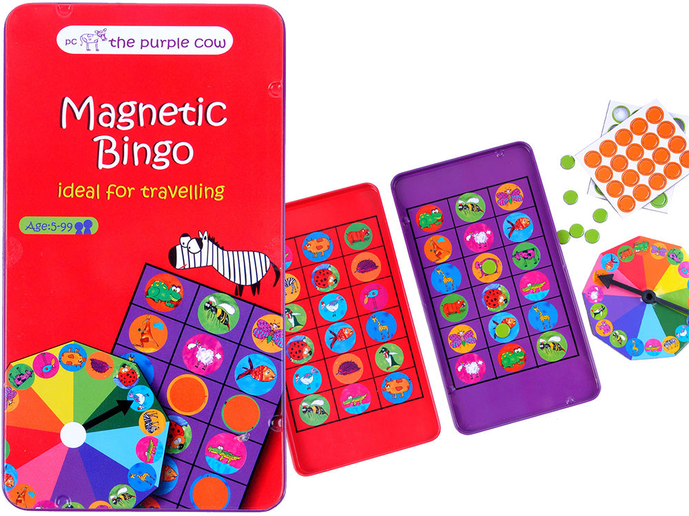 Magnetic Bingo - Travel Tin (The Purple Cow)