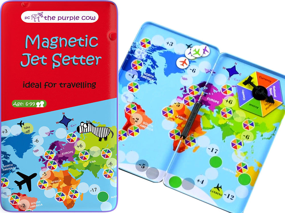 Magnetic Jet Setter - Travel Tin (The Purple Cow)