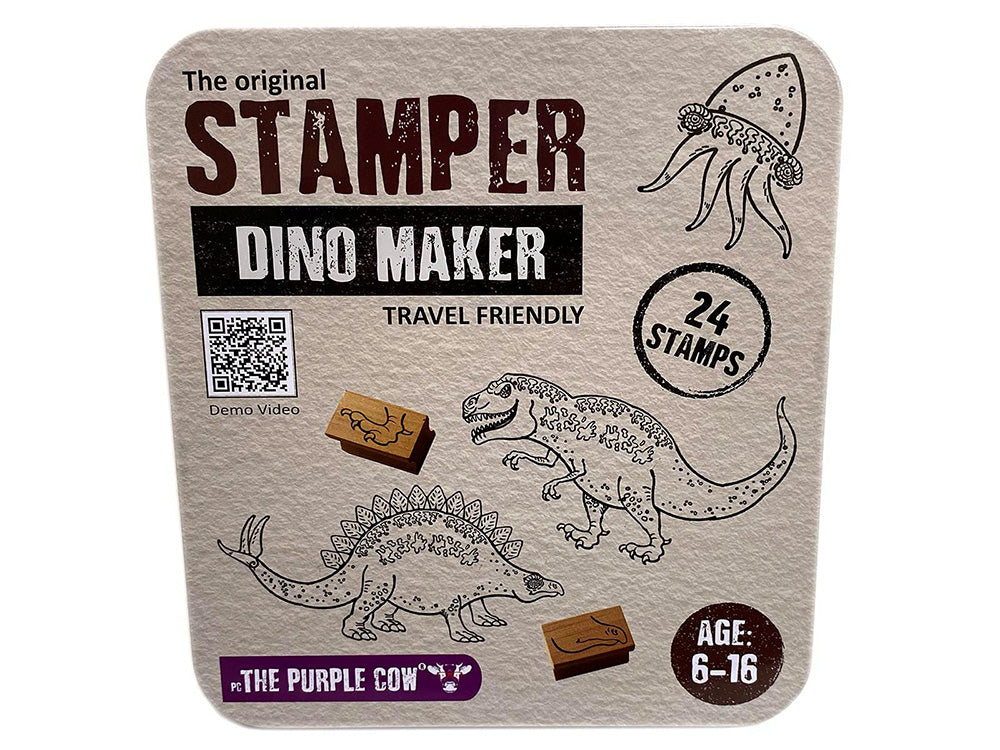 Stamper Travel Tin - Dino Maker (The Purple Cow)