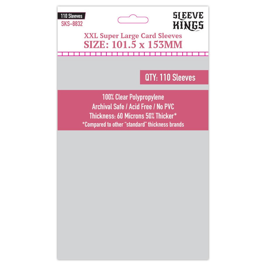 Sleeve Kings XXL Super Large Card Sleeves - 4" x 6"