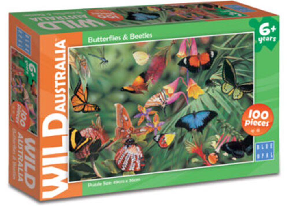 Blue Opal - Wild Aust Butterflies & Beetles 100pc