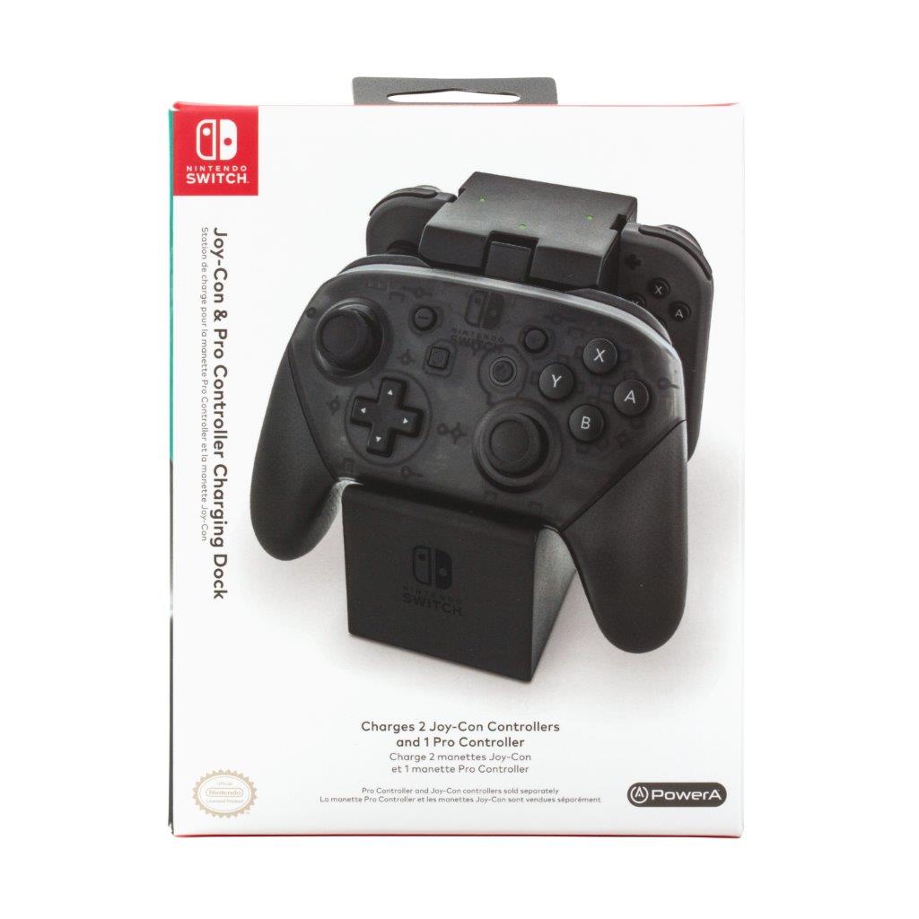 PowerA Joy-Con & Pro Controller Charging Dock for Nintendo Switch - Black