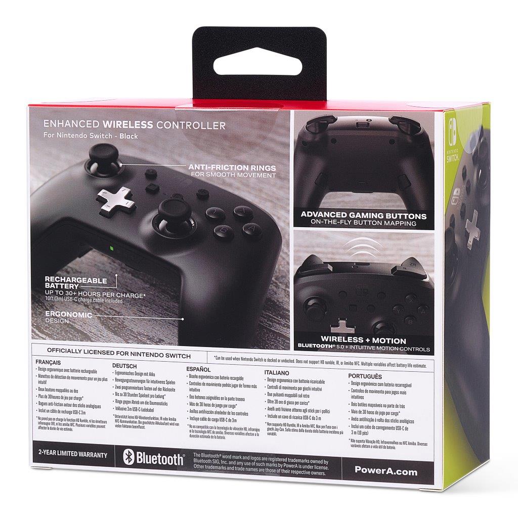 PowerA Enhanced Wireless Controller for Nintendo Switch - Black