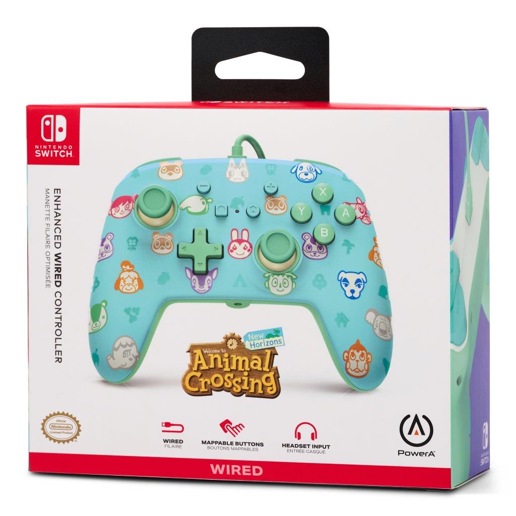 PowerA Enhanced Wired Controller for Nintendo Switch - Animal Crossing