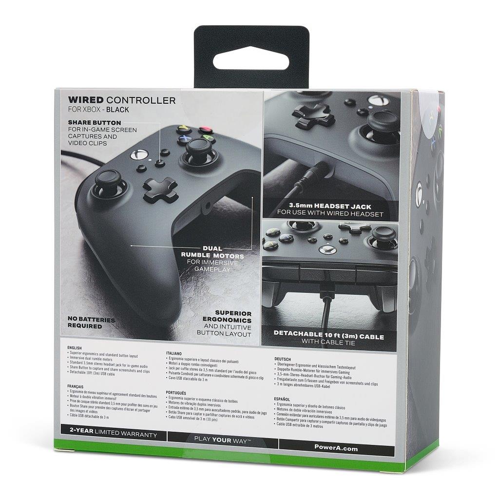 PowerA Wired Controller for Xbox Series X|S - Black