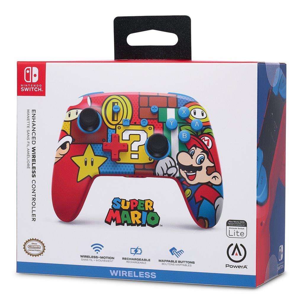 PowerA Enhanced Wireless Controller for Nintendo Switch - Mario Pop Art