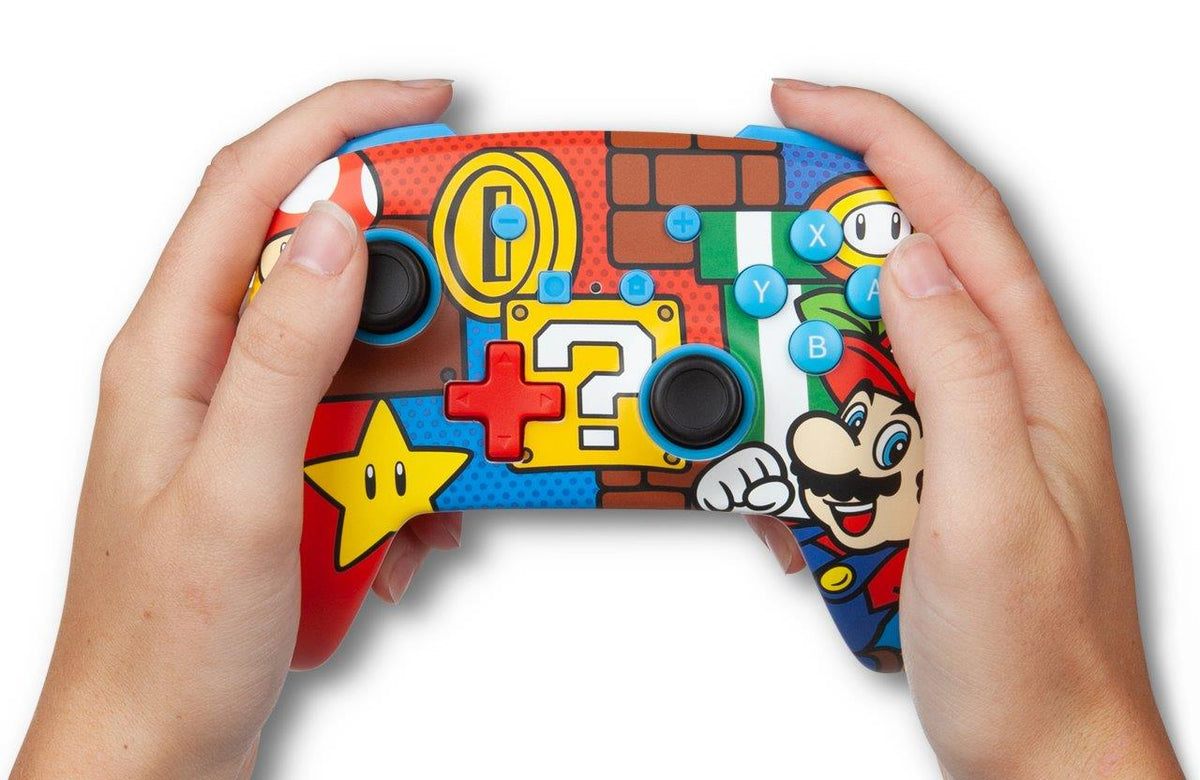 PowerA Enhanced Wireless Controller for Nintendo Switch - Mario Pop Art