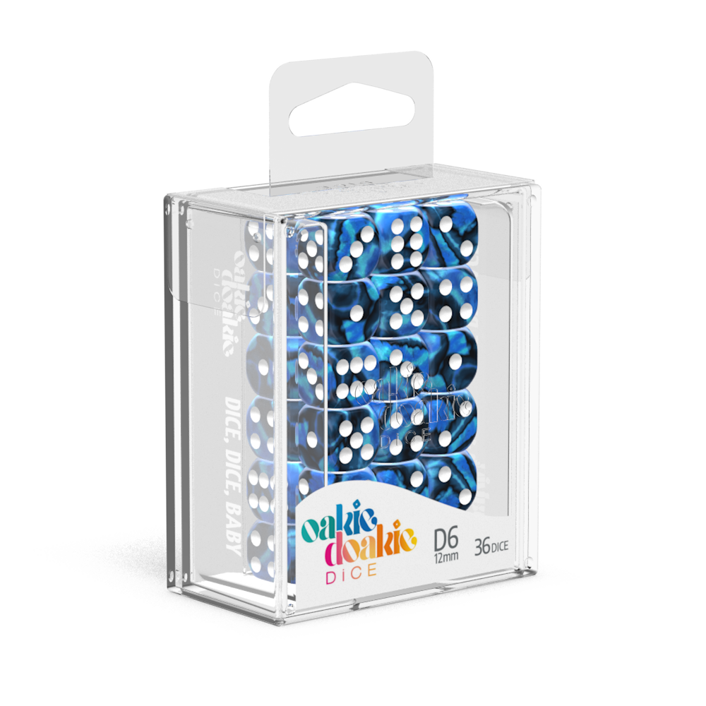 Oakie Doakie Dice Gemidice - Twilight Stone 12mm D6 Set Of 36