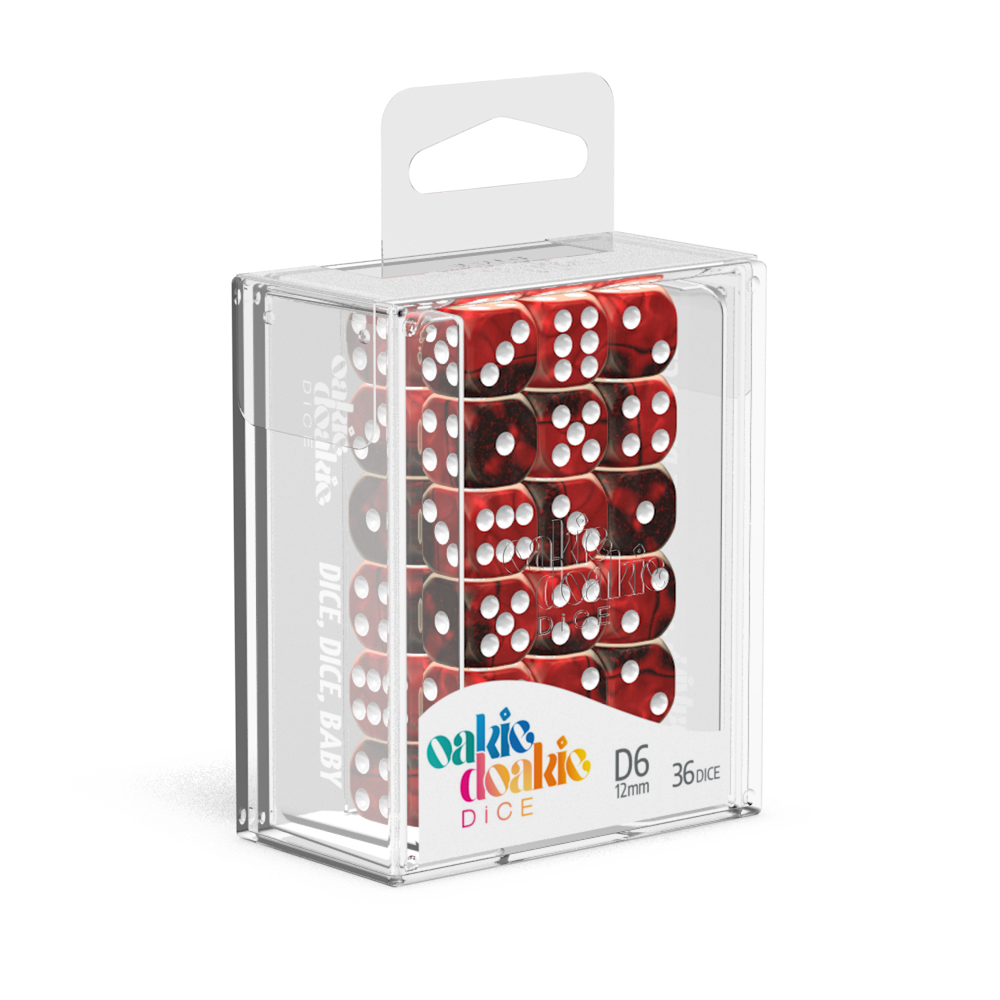 Oakie Doakie Dice Gemidice - Vampire 12mm D6 Set Of 36