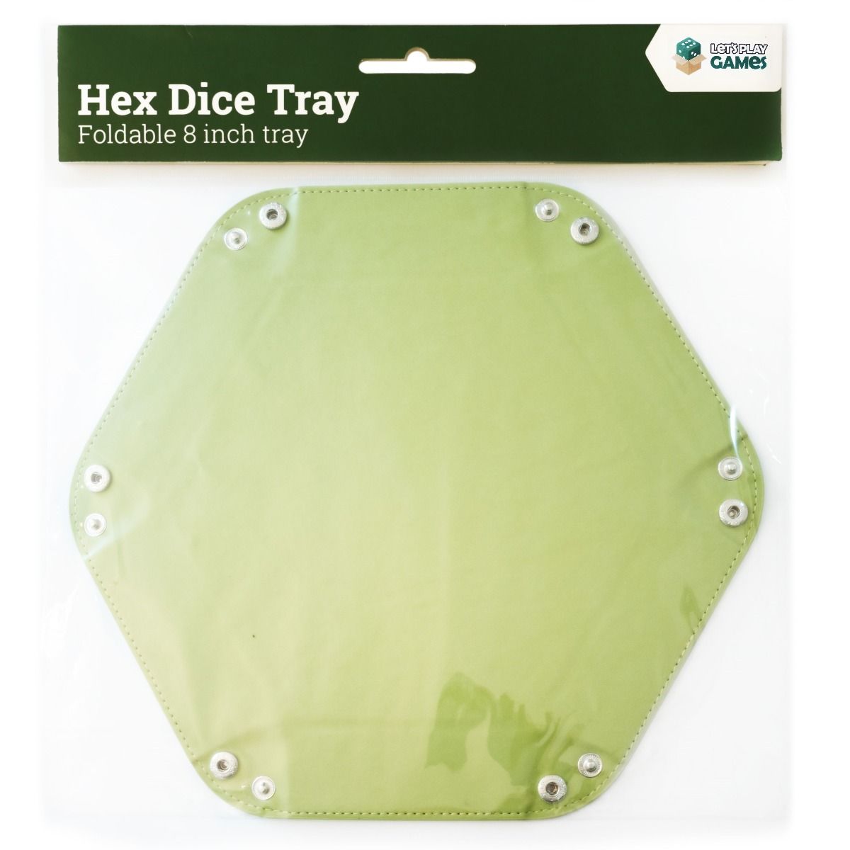 Hex Dice Tray 8" - Green (LPG Essentials)