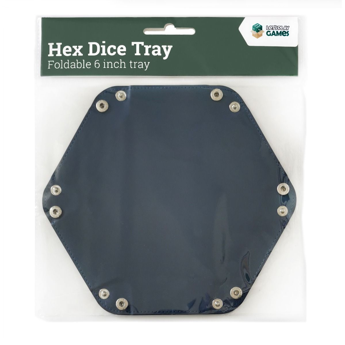 Hex Dice Tray 6" - Blue (LPG Essentials)