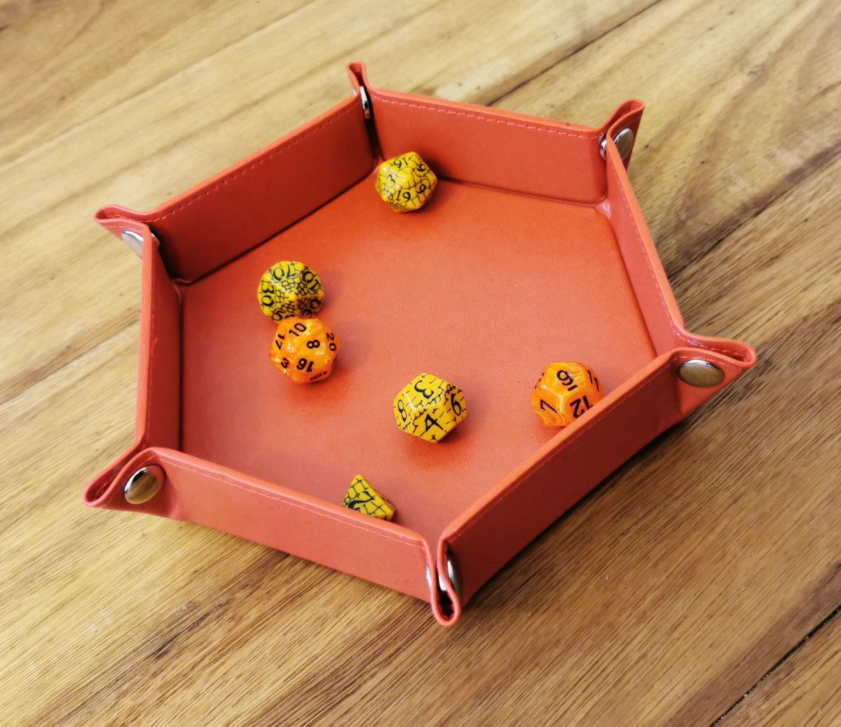 Hex Dice Tray 6" - Red (LPG Essentials)