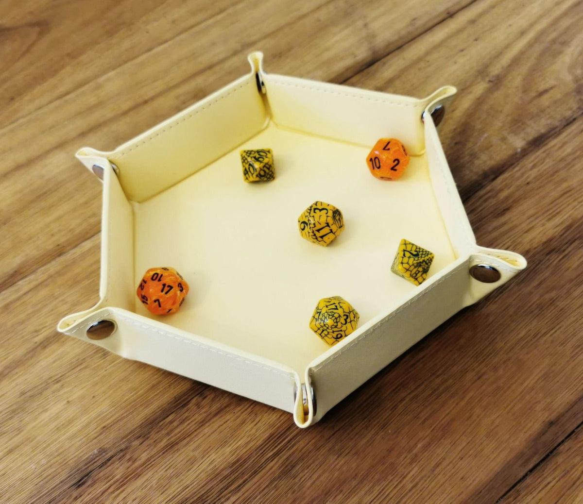 Hex Dice Tray 6" - Yellow (LPG Essentials)