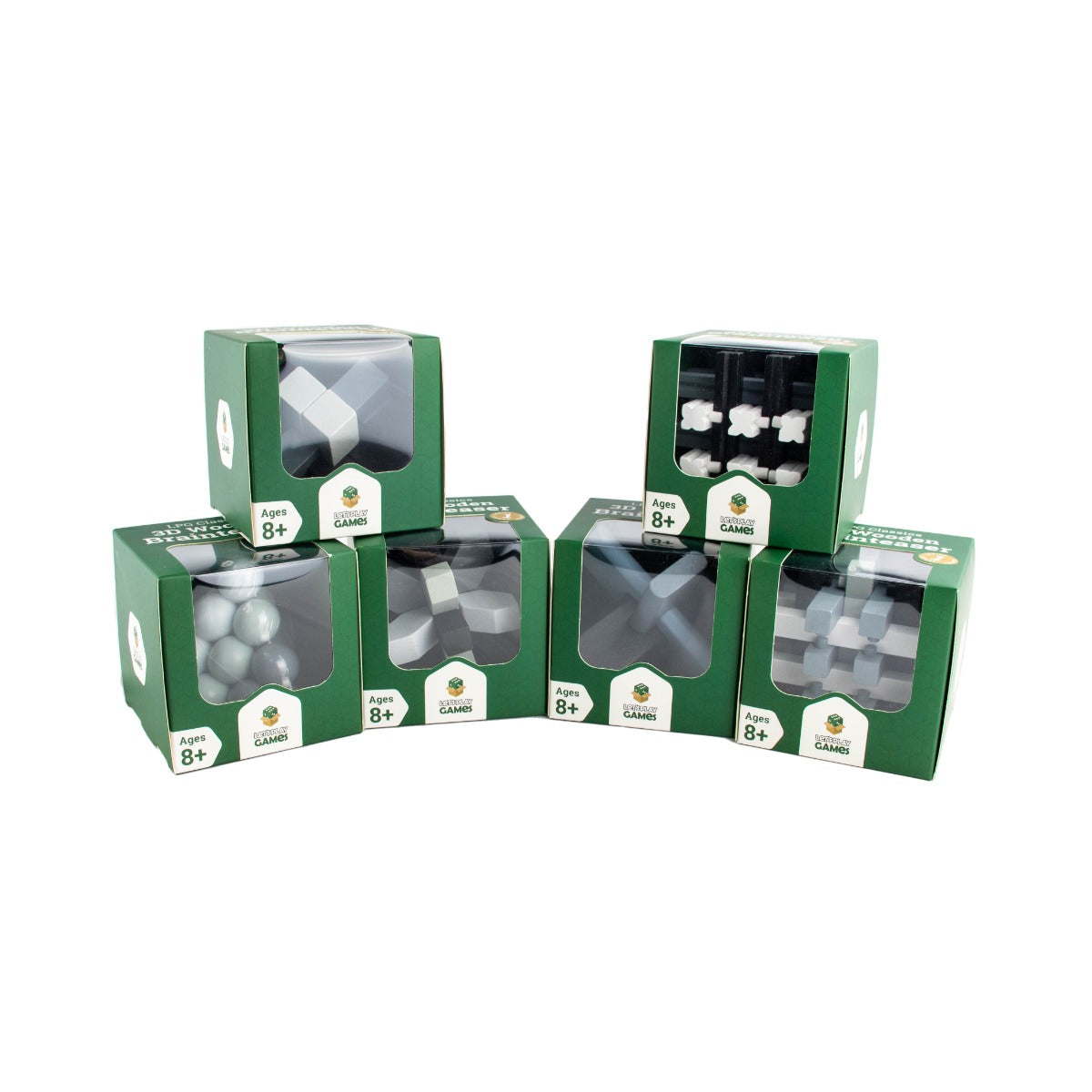 3D Wooden Brainteaser (Series 1) - Assorted (Let's Play Games)