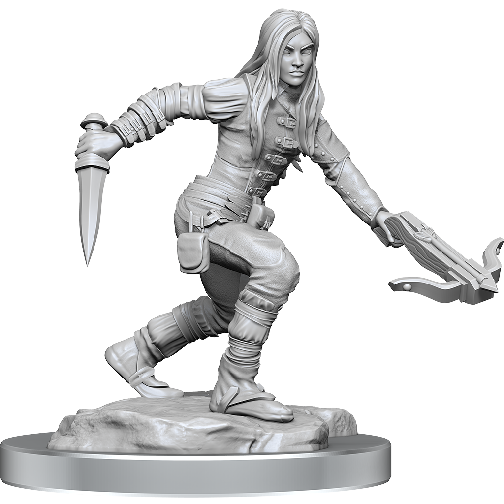 Half-Elf Rogue Female (D&D Nolzurs Marvelous Unpainted Miniatures)
