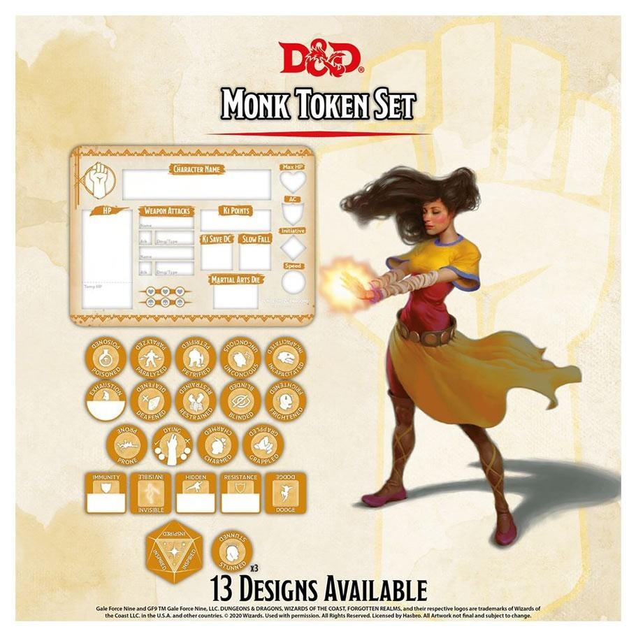 D&D Class Token Set - Monk