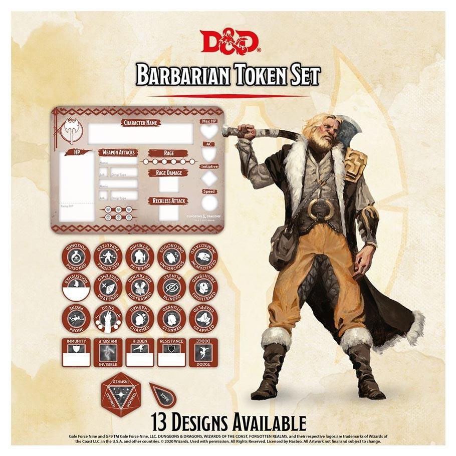 D&D Class Token Set - Barbarian
