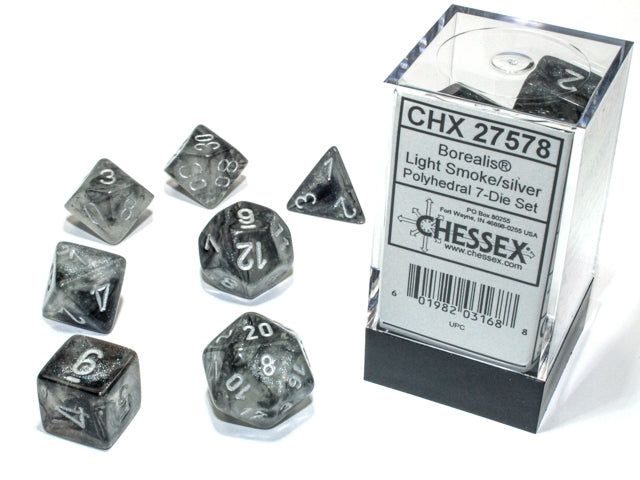 CHX 27578 Borealis Light Smoke/silver Luminary (Polyhedral 7-Die Set)