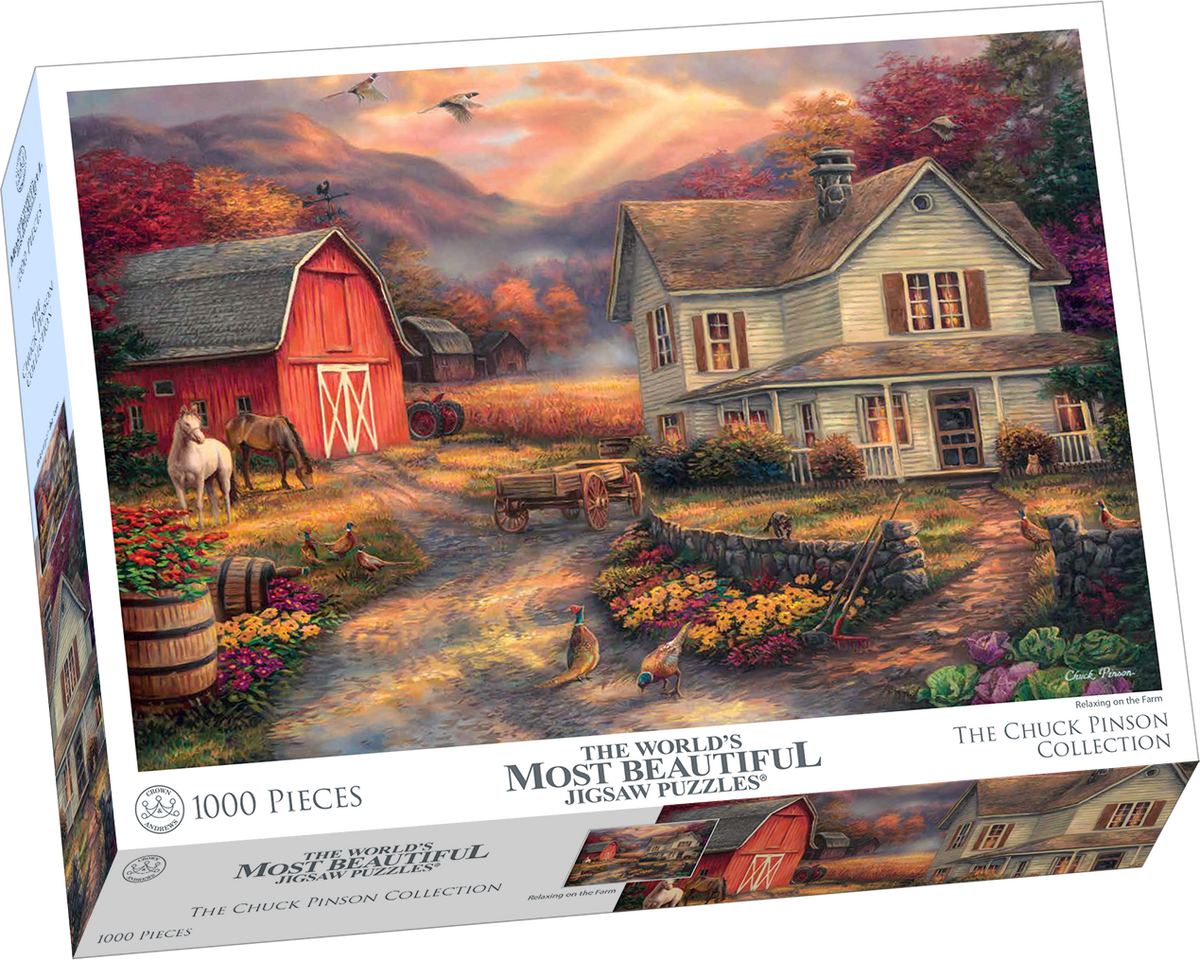 Chuck Pinson Relaxing on the Farm 1000pc Puzzle