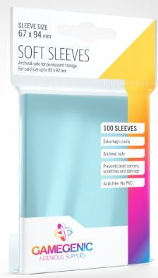Gamegenic Soft Card Sleeves - 67 x 94mm (100 Sleeves)
