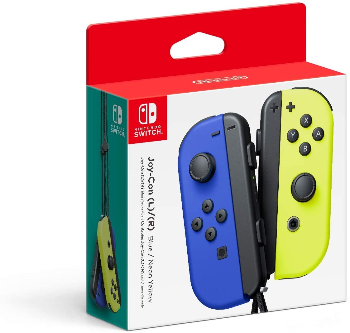 Nintendo Switch: Joy-Con Pair - Neon Blue/Neon Yellow Controllers