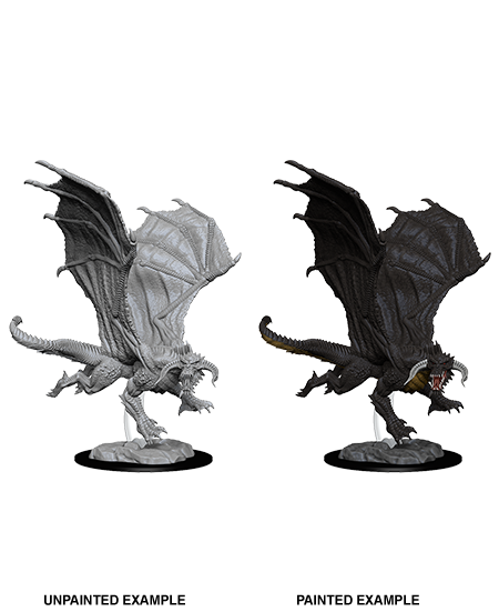 D&D - Young Black Dragon (Nolzurs Marvelous Unpainted Miniatures)
