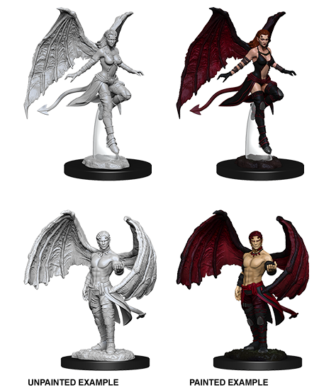 D&D - Succubus & Incubus (Nolzurs Marvelous Unpainted Miniatures)