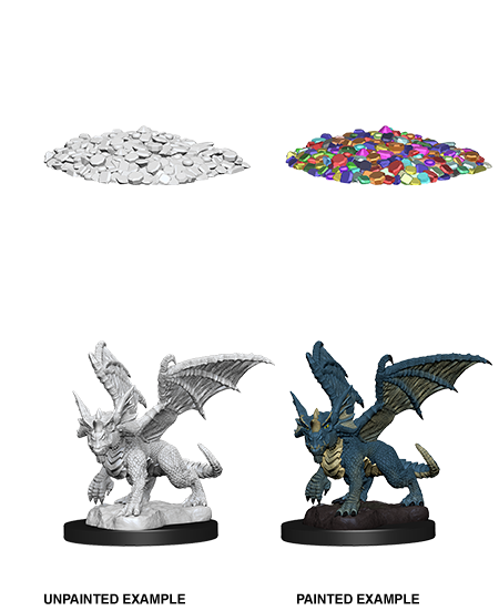 D&D - Blue Dragon Wyrmling (Nolzurs Marvelous Unpainted Miniatures)