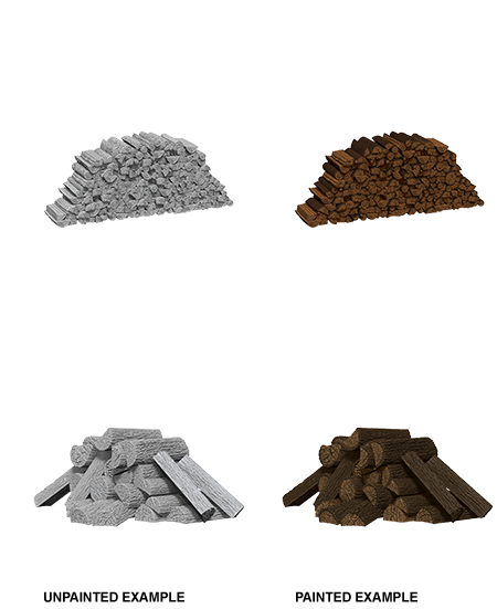 D&D - Piles of Wood (Wizkids Deep Cuts Unpainted Miniatures)