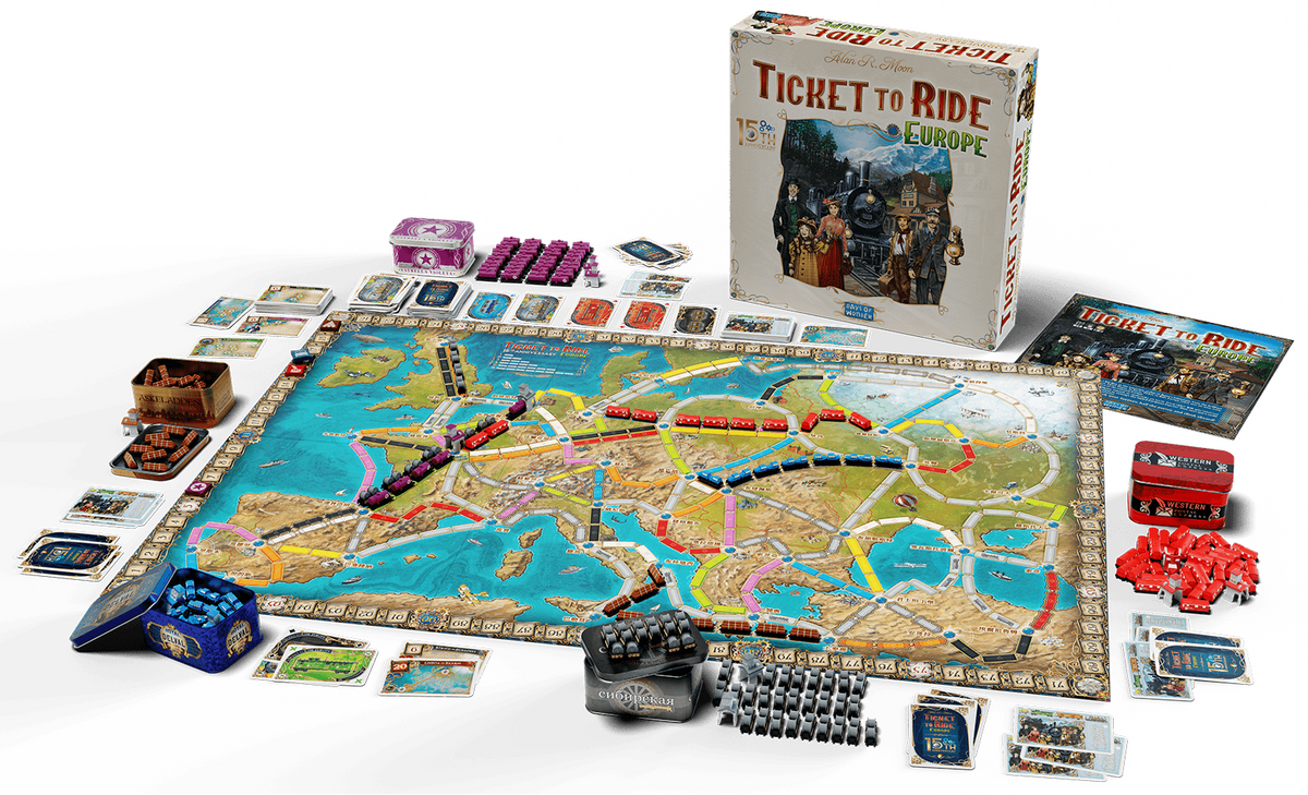 Ticket to Ride Europe 15th Anniversary Edition