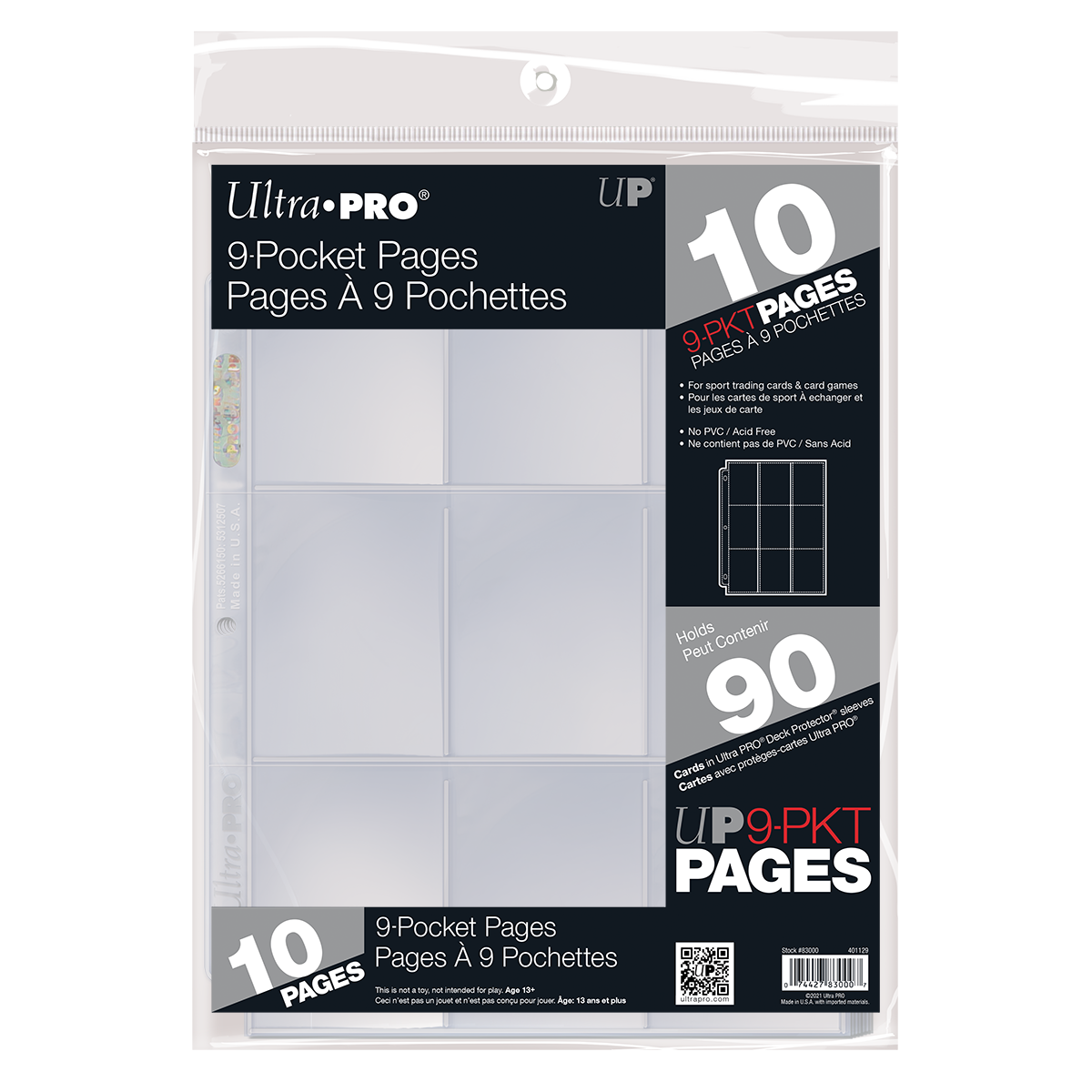 Ultra PRO 9-Pocket Pages - Standard-Size Cards (10 Pack)