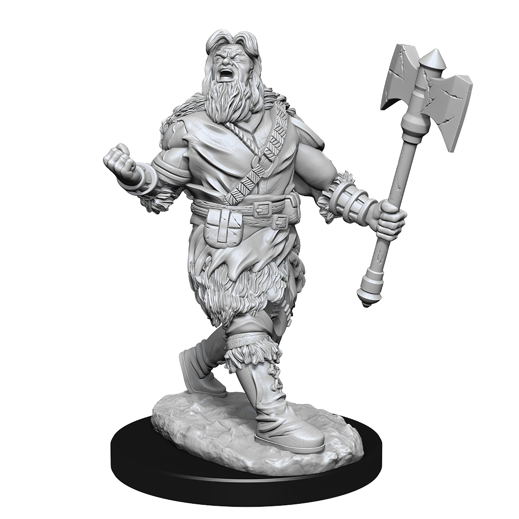 Human Barbarian - Male (D&D Nolzurs Marvelous Unpainted Miniatures)