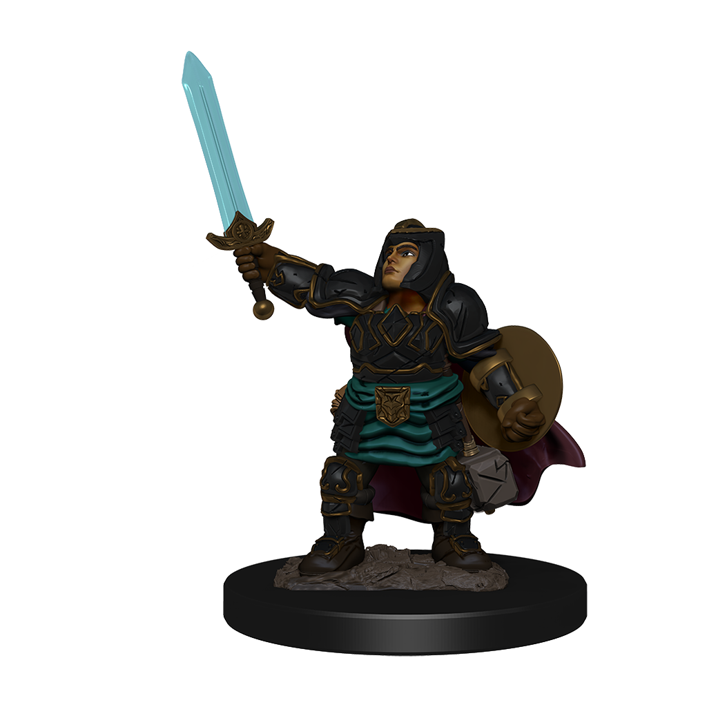 D&D - Dwarf Paladin Female (Premium Painted Figures)
