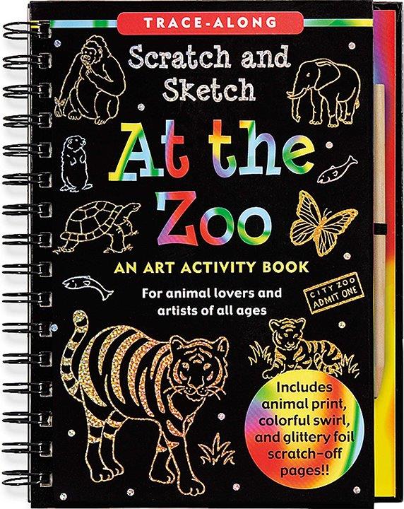 Peter Pauper Scratch & Sketch At The Zoo